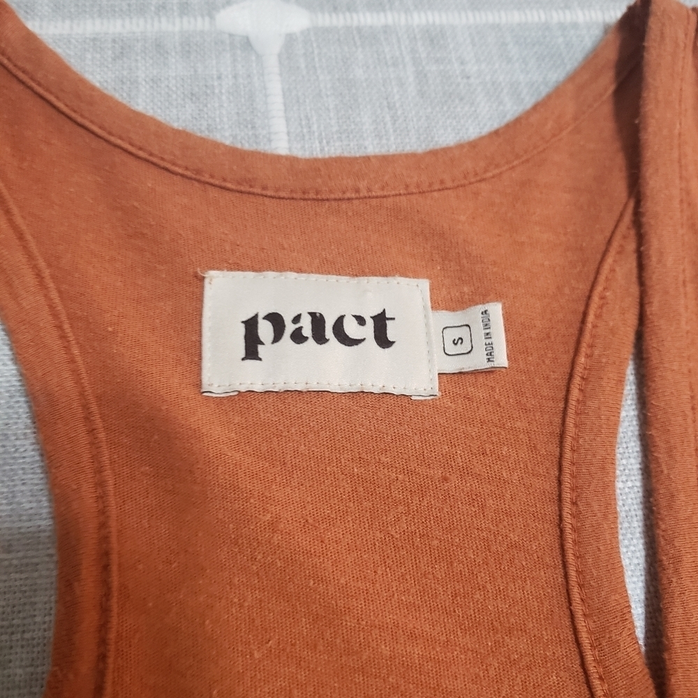 Sleeveless Tank Dress in Rust - Picture 4 of 12